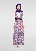 Vêtements hijab POURPRE T 4622 Burble Crep Tesettür 7934 Yelek-Alv Fashion