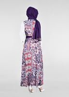 Vêtements hijab POURPRE T 4622 Burble Crep Tesettür 7934 Yelek-Alv Fashion