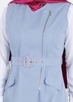 Tesettür giyim MAVİ T 4671 Owen 553 Tesettür Yelek -Alv Fashion