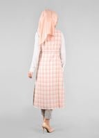 Vêtements hijab POUDRE T 4801 Verona Ekose Tesettür Yelek-Alv Fashion