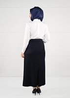 Vêtements hijab CRÈME CHEMISE EN MOUSSELINE 2610 