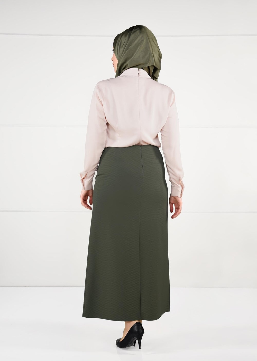 Vêtements hijab BEIGE CHEMISE EN MOUSSELINE 2610 