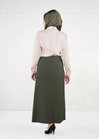 Vêtements hijab BEIGE CHEMISE EN MOUSSELINE 2610 