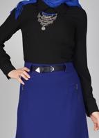 Tesettür giyim SİYAH DAR KESİM BLUZ 4919 