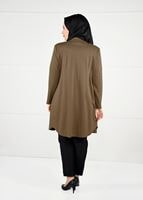 Vêtements hijab BRUN VESTE À BOUTONNÉE 2642