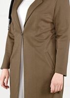 Vêtements hijab BRUN VESTE À BOUTONNÉE 2642