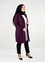 Vêtements hijab POURPRE VESTE À BOUTONNÉE 2642