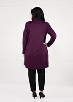 Vêtements hijab POURPRE VESTE À BOUTONNÉE 2642