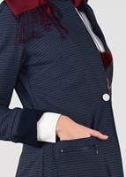 Tesettür giyim LACİVERT DESENLİ DÜĞMELİ CEKET 4057 