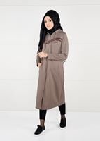 Tesettür giyim VİZON ÖNDEN FERMUARLI SPOR CEKET 4151 