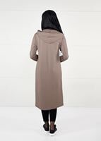 Tesettür giyim VİZON ÖNDEN FERMUARLI SPOR CEKET 4151 