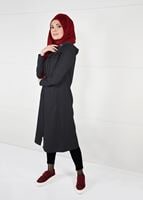 Tesettür giyim GRİ ÖNDEN FERMUARLI SPOR CEKET 4151 