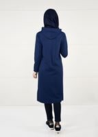 Hijab clothing NAVY BLUE ZIPPED SPORT JACKET 4151 