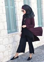 Tesettür giyim MÜRDÜM YANLARI YIRTMAÇLI BLAZER CEKET 4896 