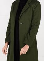 Tesettür giyim HAKİ ARMA DETAYLI DÜĞMELİ CEKET 4899 