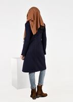 Tesettür giyim LACİVERT ARMA DETAYLI DÜĞMELİ CEKET 4899 