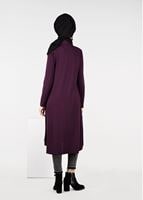 Hijab clothing CLARET RED PATTERNED JACKET 4952 