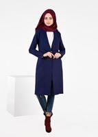 Tesettür giyim LACİVERT DÜĞMELİ CEKET 4953 