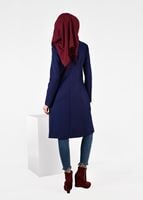 Tesettür giyim LACİVERT DÜĞMELİ CEKET 4953 