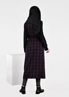 Tesettür giyim MOR EKOSE KRUVAZE CEKET 4994