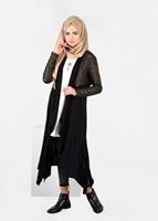 Tesettür giyim ALTIN ASİMETRİK KESİM HIRKA 4997