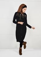 Tesettür giyim SİYAH KAPÜŞONLU SPOR CEKET 7051 