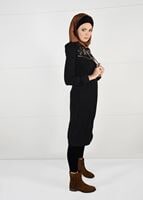 Hijab clothing BLACK HOODED SPORT JACKET 7051 