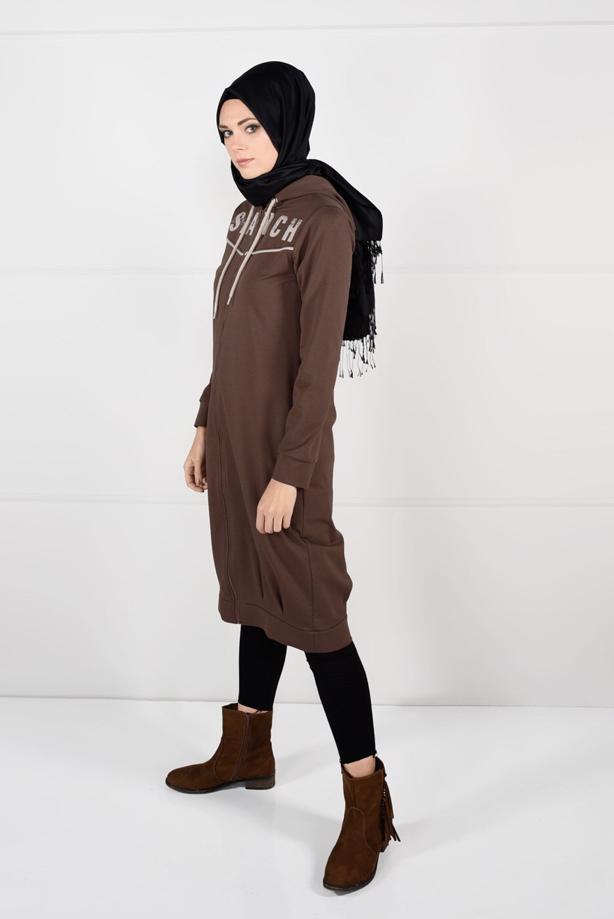 Vêtements hijab  HOODED SPORT JACKET 7051  - TRENDTESETTÜR