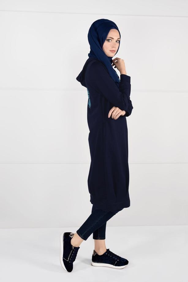 Vêtements hijab  HOODED SPORT JACKET 7051  - TRENDTESETTÜR