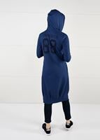 Tesettür giyim LACİVERT KAPÜŞONLU SPOR CEKET 7051 