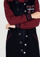 Tesettür giyim LACİVERT ARMA DETAYLI RİBANALI KOLEJ CEKET 9221 