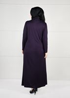 Vêtements hijab POURPRE ROBE À IMPRIMÉE 2645