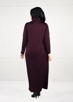 Vêtements hijab ROUGE BORDEAUX ROBE À IMPRIMÉE 2645