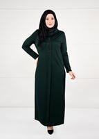 Vêtements hijab VERT ROBE À IMPRIMÉE 2645
