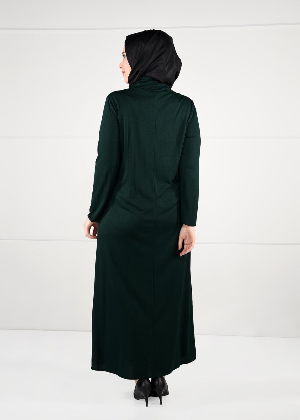 Vêtements hijab VERT ROBE À IMPRIMÉE 2645