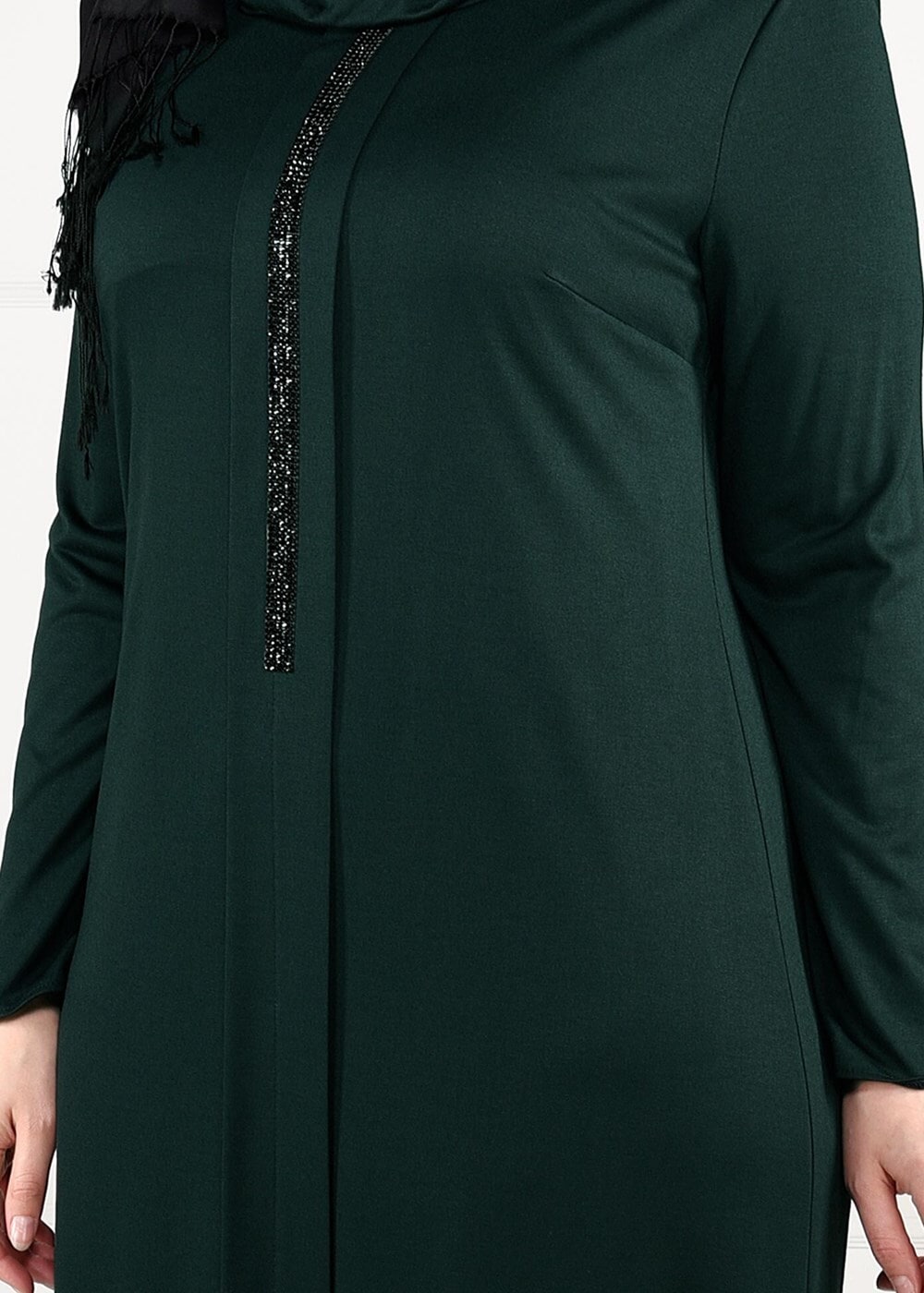 Vêtements hijab VERT ROBE À IMPRIMÉE 2645