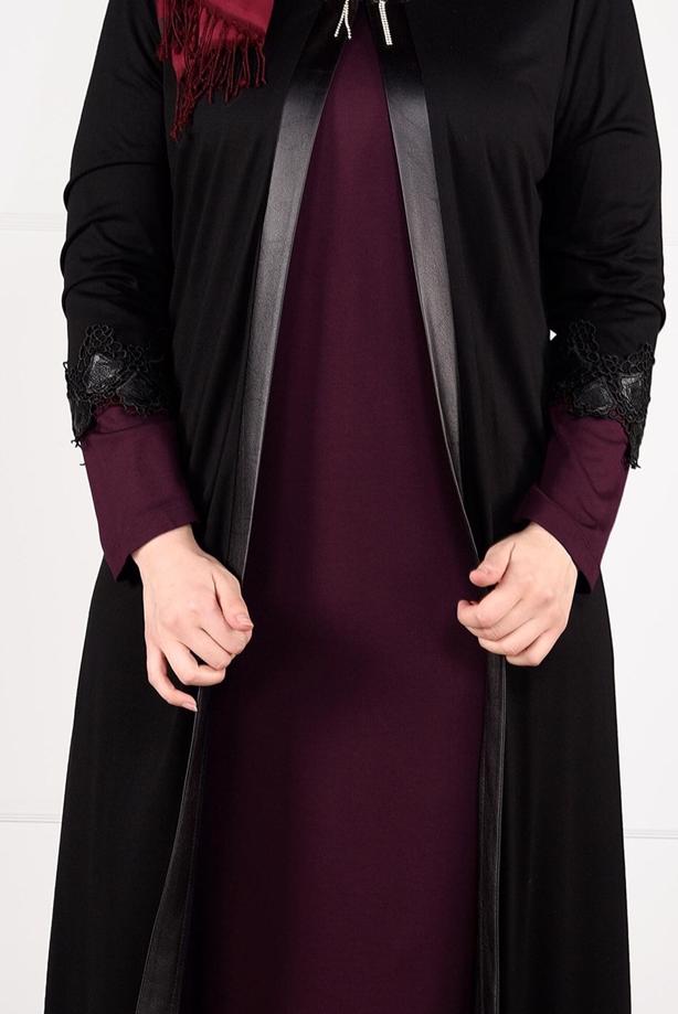 Vêtements hijab ROUGE BORDEAUX ROBE & COSTUME À GUIPURES 2657  - TRENDTESETTÜR