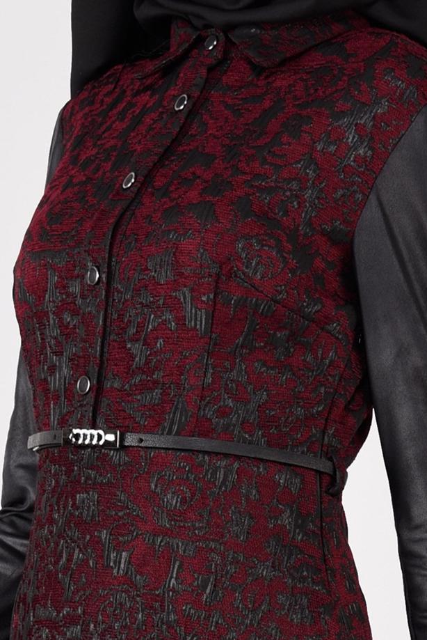 Vêtements hijab  SNAP DETAILED DRESS 4796  - TRENDTESETTÜR