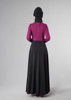 Vêtements hijab POURPRE ROBE À GUIPURES 4902 