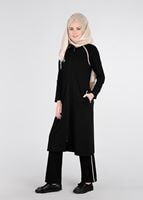 Hijab clothing BLACK REGLAN TRACKSUIT 31104