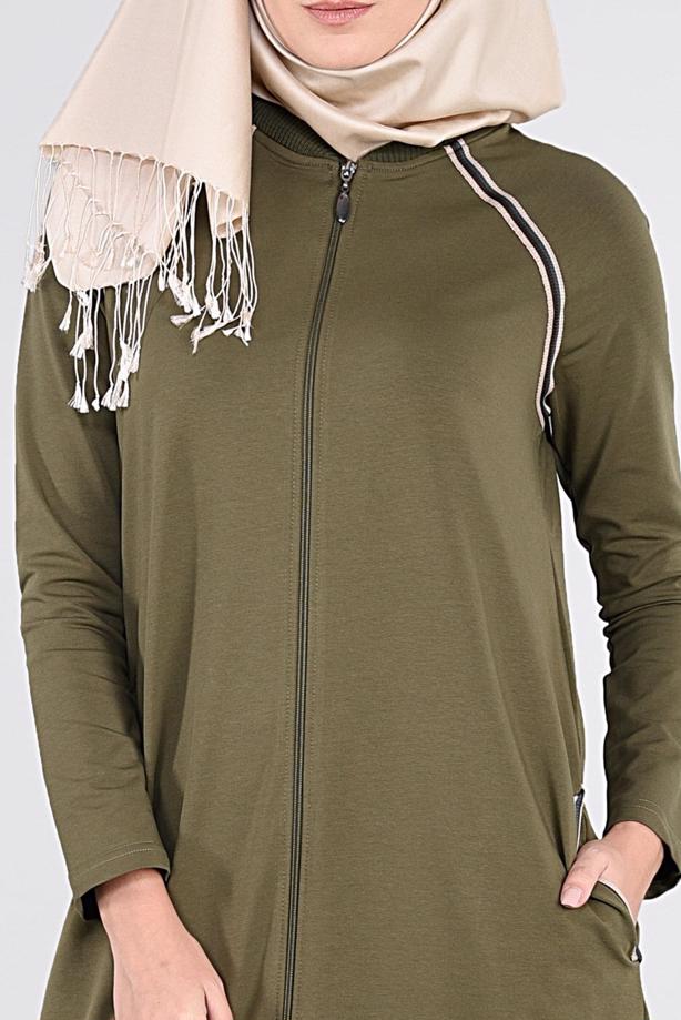 Hijab clothing KHAKI REGLAN TRACKSUIT 31104 - TRENDTESETTÜR
