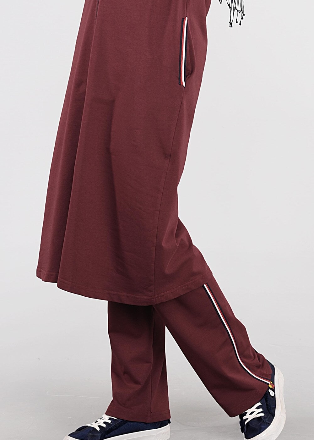 Tesettür giyim BORDO REGLAN EŞOFMAN TAKIM 31104 