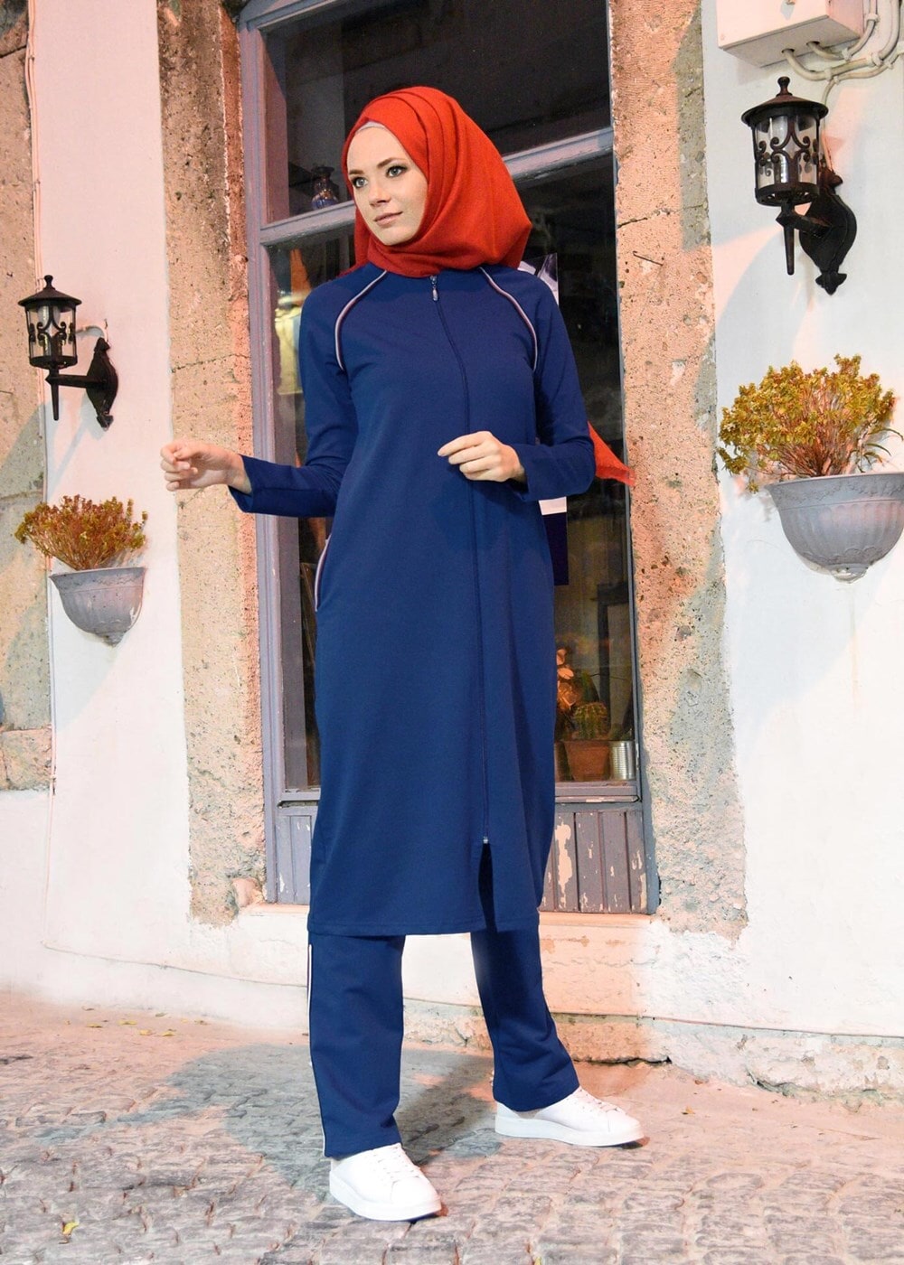 Vêtements hijab BLEU MARINE SURVÊTEMENT EN REGLAN 31104 