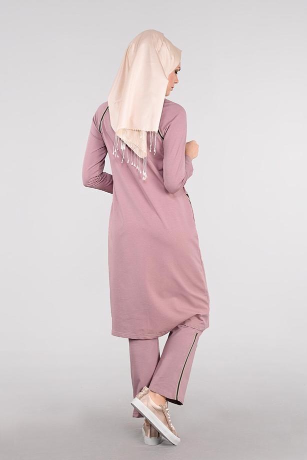 Hijab clothing PINK REGLAN TRACKSUIT 31104 - TRENDTESETTÜR