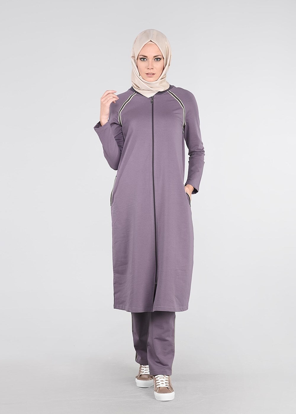 Hijab clothing BEIGE REGLAN TRACKSUIT 31104