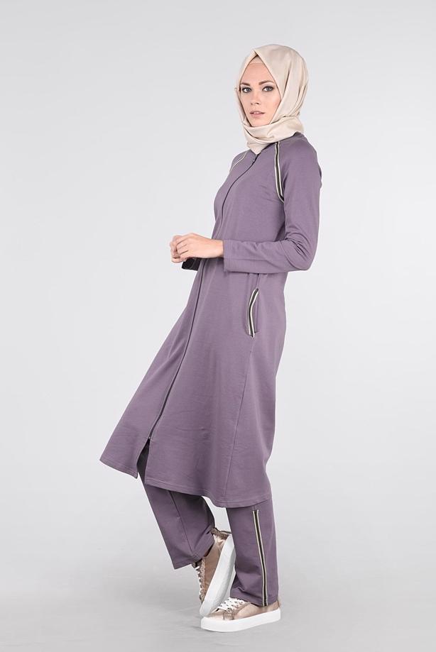 Tesettür giyim BEJ REGLAN EŞOFMAN TAKIM 31104  - TRENDTESETTÜR