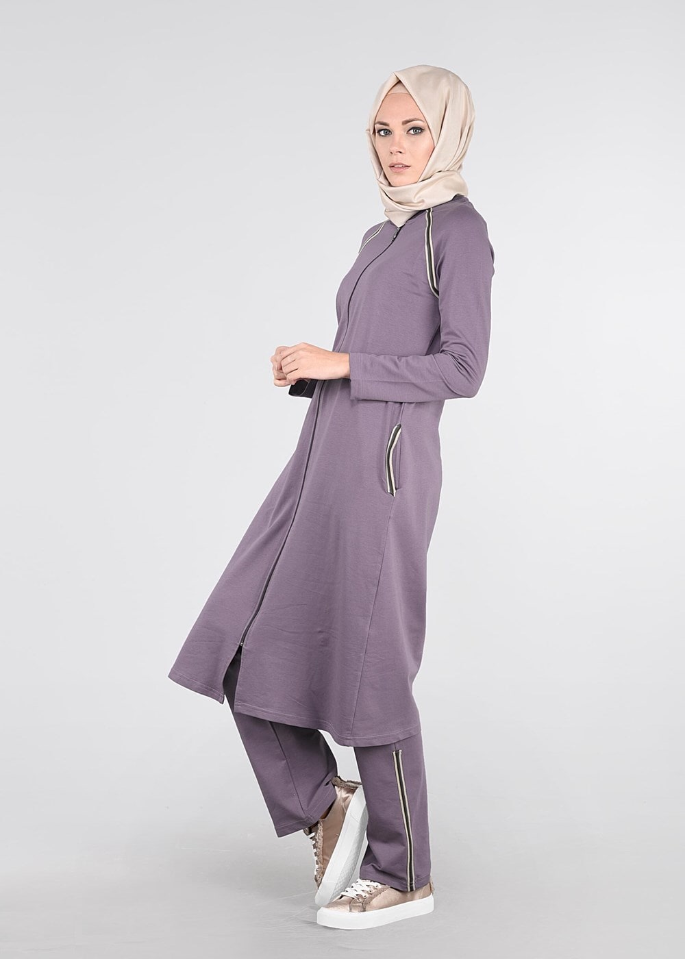 Hijab clothing BEIGE REGLAN TRACKSUIT 31104