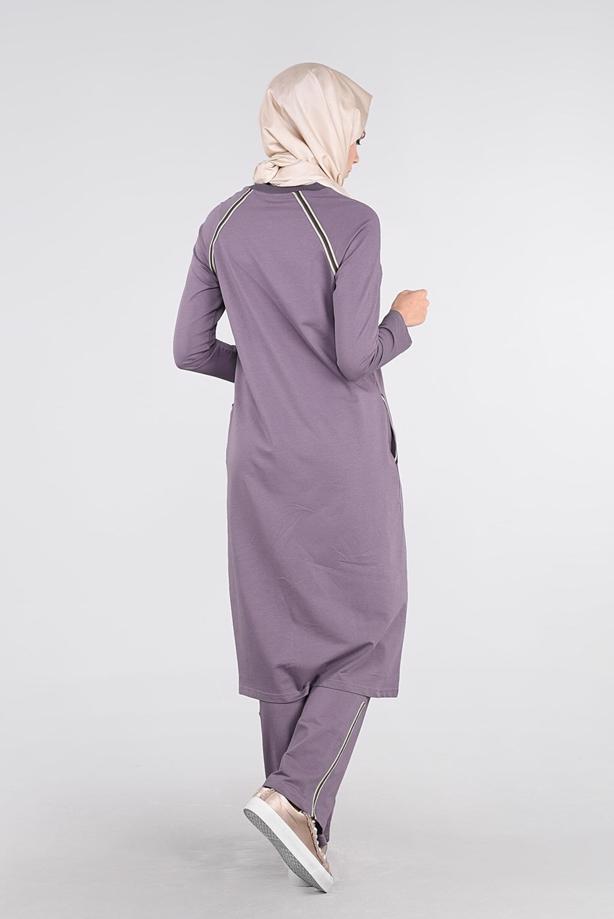 Tesettür giyim BEJ REGLAN EŞOFMAN TAKIM 31104  - TRENDTESETTÜR