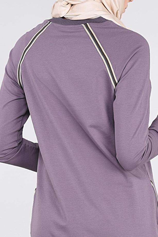 Hijab clothing BEIGE REGLAN TRACKSUIT 31104 - TRENDTESETTÜR