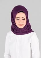 Tesettür giyim MOR T 9880 ALVİNA KENDİNDEN DESENLİ EŞARP